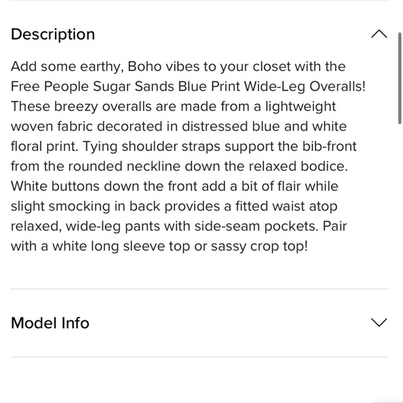 Free People Sugar Sands Wide Leg Overalls - Picture 9 of 11